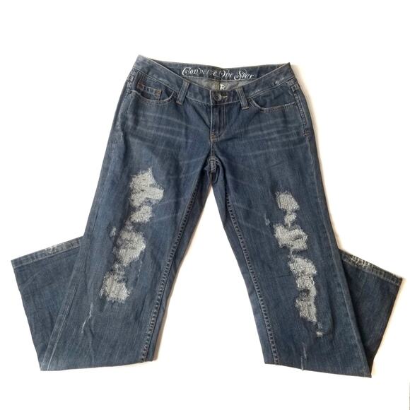Converse | Harrison Boyfriend Distressed Jeans - Picture 1 of 5